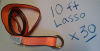 Big Orange 10ft Lasso Straps w Steel Ring (Box of 30)